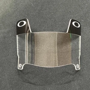 Blk/White Oakley Tabs Clear MINI FB Helmet Visor with Blk Clips (NOT FULL SIZE) - Picture 1 of 2