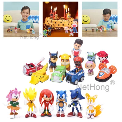 PAPER PROJECTS 12Pcs Paw Patrol Puppy Action Figures - Fun Kids Toy Christmas Gift Pack~