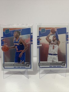 2020-2021 Donruss Optic Immanuel Quickley Obi Toppin Rated Rookie #175 #158 NYC