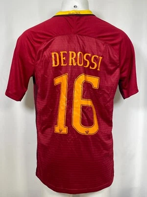 Camiseta deportiva de fútbol local Nike Daniele De Rossi #16 AS Roma 2016 para hombre XL NUEVA CON ETIQUETAS Foto 1 de 4