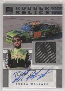 2018 Panini Donruss NASCAR Rubber Relics Signatures Bubba Wallace #RRS-BW Auto