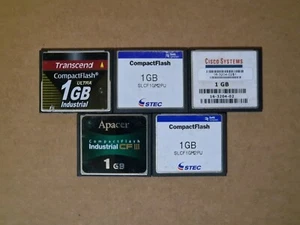 5 x 1GB CF Compactflash Memory Cards 6 - Picture 1 of 1