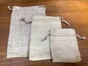 8-20pcs Drawstring Pouch Bags Burlap Jute Hessian Wedding Favour Linen Gift Bag - Picture 1 of 11