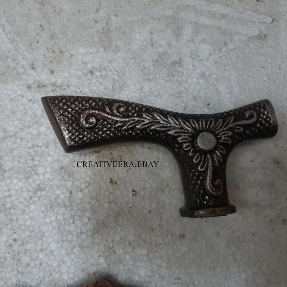  Antiguo mango de cabeza de derby victoriano sólido para bastón estilo de trabajo Foto 1 de 2