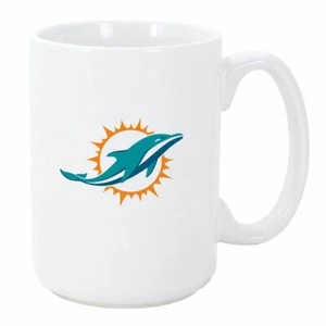 Miami Dolphins Primary Logo Team Colour NFL Football 15oz Sculpted El Grande Mug - Picture 1 of 1