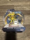 Jakks Pacific Sonic The Hedgehog Super Silver 4” Figure with White Chaos Emerald