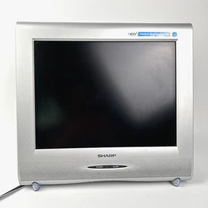 Sharp 13” Liquid Crystal LCD TV LC-13AV6U Retro Gaming Built In Stand LOOSE Vol! - Picture 1 of 17