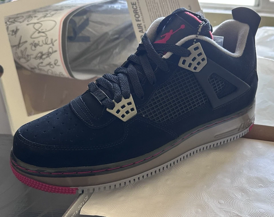 Size 9.5 - Jordan Fusion 4 Black Cement - Image 1 of 1