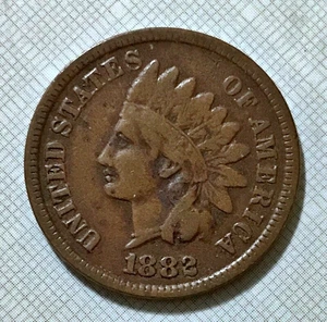 1882 Indian Head Cent - Picture 1 of 2