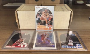 1990-91 NBA Hoops Basketball Card Series 1 & 2 #1-400 Set - Jordan, Jackson Mint - Picture 1 of 11
