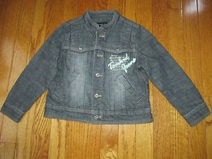 Tom Kid Kid's Collection Girls Size 110-5YRS Black Jean Denim Jacket - Picture 1 of 11