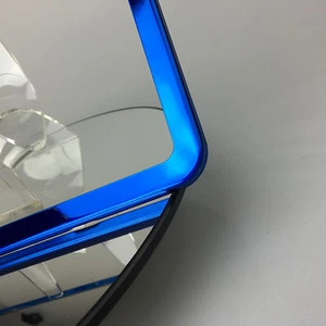 Powder Coated Candy Blue Stainless Steel License Plate Frame Holder Slim 2 Holes - Picture 1 of 9