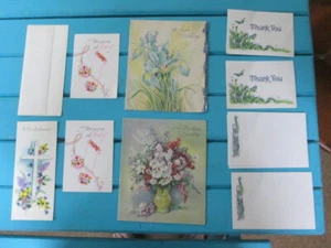  9 UNBENUTZTE Vintage Geburtstag, Danke, Party Einladung, Konfirmation, Postkarte - Bild 1 von 11