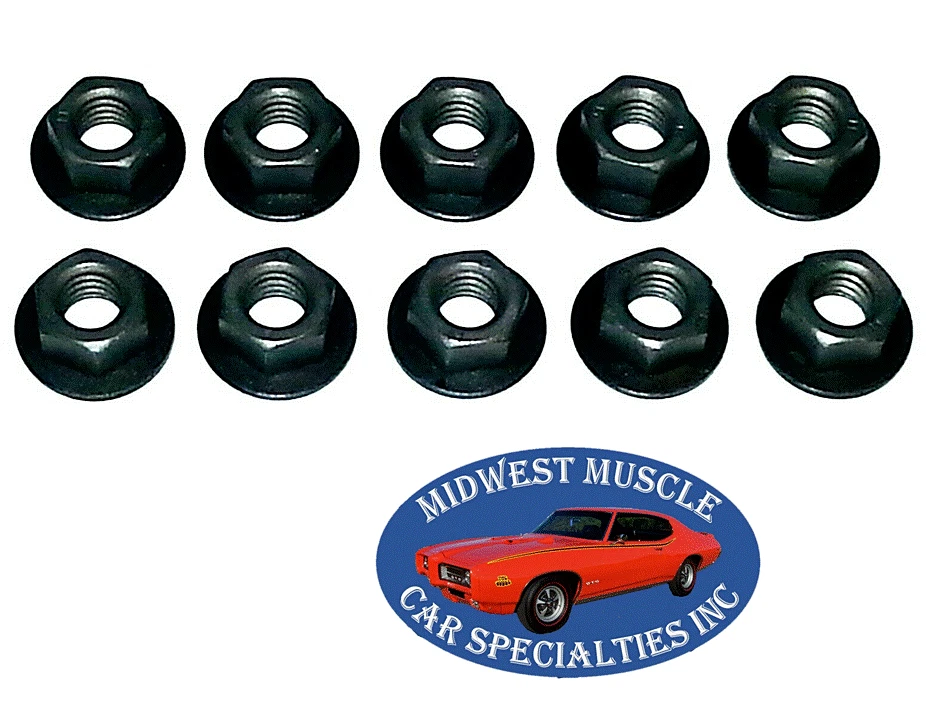 Marco de guardabarros Ford Lincoln Mercury perno motor correcto de fábrica 5/16-18 tuercas 10p F Foto 1 de 4