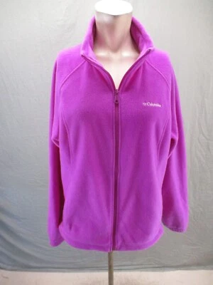 Columbia Size XL Womens Purple Full Zip Stand Collar Fleece Athletic Jacket 295 - Изображение 1 из 4