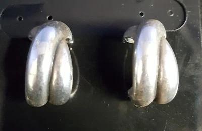 Hermosos Pendientes Raros James Avery Retirado Paladio Esterlina Cuerda Retorcida Foto 1 de 4