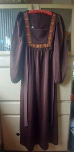 Vintage 70s Richard Shops Maxi Dress - Picture 1 of 6