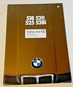 Brochure de Vente BMW 518, 520, 525, 528i - 01/1980 - Bel Etat. En Allemand. - Picture 1 of 10