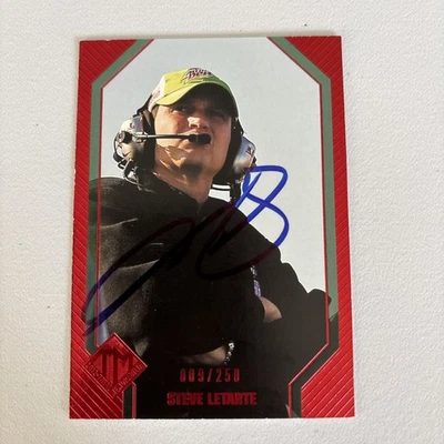 2012 Press Pass Steve Letarte #48 Autographed Signed  - Image 1 of 2