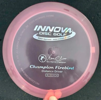 Innova Champion Firebird - FLAT - 12x KC Swoosh Classic Disc Golf Driver - Image 1 of 4