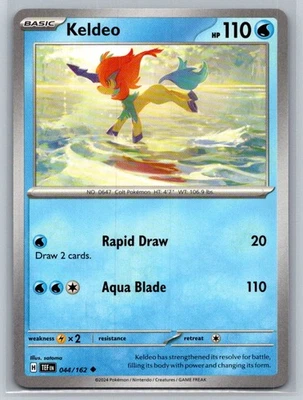 Keldeo #044/162 SV05: Temporal Forces Uncommon - Pokemon Cards D74 - Image 1 of 2