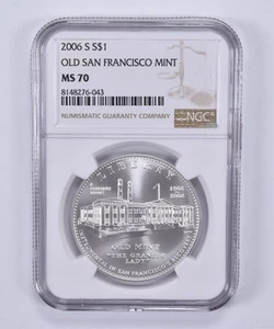 2006-S Old Mint Commemorative Dollar MS70 NGC Brown Label *4249 - Picture 1 of 5