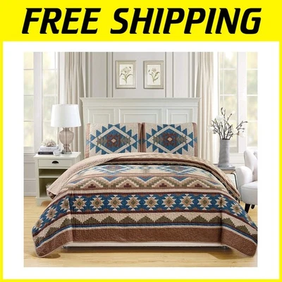 Southwestern Native American Bedding Set, Blue Green - Image 1 of 2