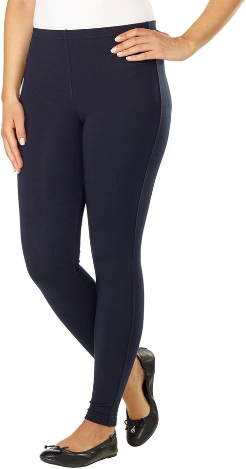 Женские леггинсы Kirkland Signature French Terry темно-синие - размер S - новые - Изображение 1 из 4