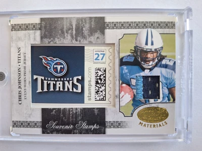 Chris Johnson 2008 RC Leaf Certified Materials Souvenir Stamps Patch SSP - /25 - Image 1 of 2