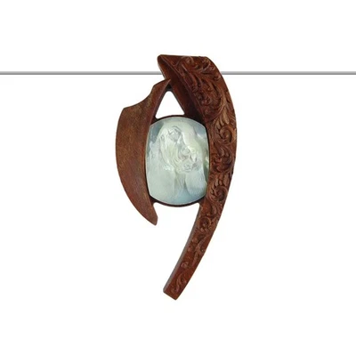 Cuentas de diseñador de fregona de madera tallada para perro GM019008 Foto 1 de 4