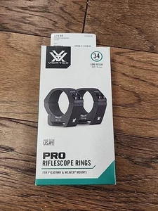 VORTEX Pro Series 34mm Low Rings (0.95") (PR34-L) - Picture 1 of 5