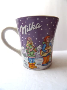 Milka Christmas Mug Santa Reindeer Holiday Coffee Cup Porcelain  Ed# 10 - Picture 1 of 4
