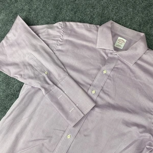 Brooks Brothers Hemd Herren Medium Kleid Bügelfrei Französische Manschette Formell Business - Bild 1 von 8