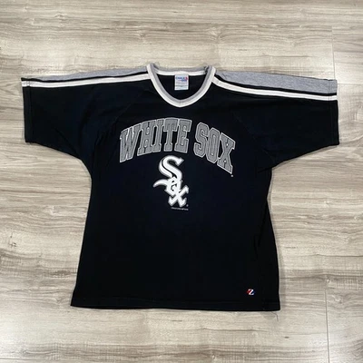 Camisa De Colección Años 90 Chalk Line Chicago White Sox Para Hombre Grande Negra Manga Corta Foto 1 de 4