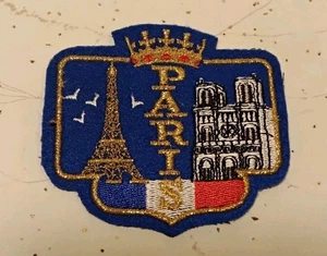 Vintage Paris Frankreich Reise Souvenir Patch - Bild 1 von 4