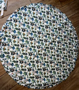 TROPICAL UNDERWATER SEAHORSE FISH SEA TURTLE JELLYFISH PRINT PET 'ROUND MAT osb2 - Picture 1 of 8