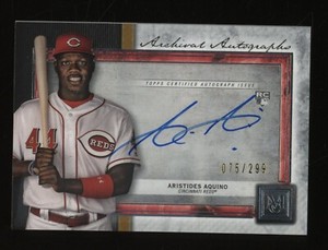2020 Topps Museum Collection Archival Aristides Aquino Signed AUTO 75/299