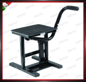 CAVALLETTO ALZA MOTO CENTRALE CROSS ENDURO OFF-ROAD MOTARD UNIVERSALE NERO - Picture 1 of 1