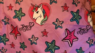 Jojo Siwa Twin Partitura Plana Siente la Música Púrpura Unicornios Corazón Estrella Nickelodeon  Foto 1 de 4