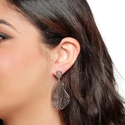 ORECCHINI FRAMMENTO ARGENTO 925 IN FILIGRANA - Immagine 1 di 2