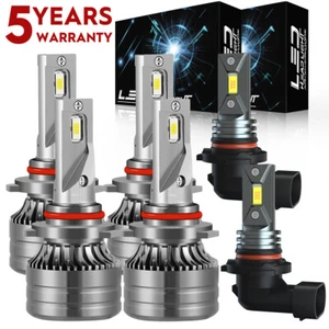 For Jeep Grand Cherokee 1999-2010 6X LED Headlight Bulb High Low Fog Light F5QQC - Imagen 1 de 12