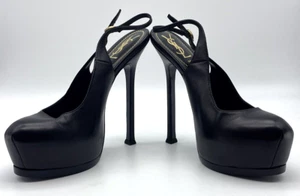 YSL Yves Saint Laurent Black Tribtoo Pump Heels, SIZE - EU 37 - Picture 1 of 17