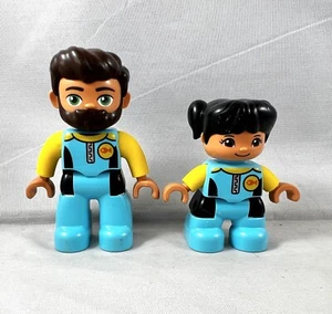 Lego Duplo - Lot Of 2 Scuba Snorkel Diver Deep Sea Explorers Figures Man & Girl - Picture 1 of 12