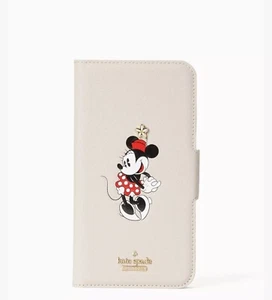 NEW Kate Spade Minnie Mouse Folio Phone Case With Card Slots Beige iPhone 11 Pro - Zdjęcie 1 z 5