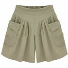Shorts Pants Plus Size Skort  Skirts Uk 6-20 Womens Wide   Leg Casual Baggy