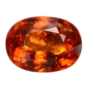 6.44 Ct. Awesome Luster Spessartite Garnet Oval Cut WITH GLC CERTIFY - Picture 1 of 1