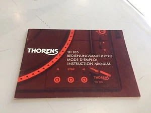 Thorens TD 105 Manual - German/French/English - Picture 1 of 2