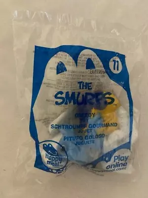McDonald’s 2011 The Smurfs Greedy #11 Happy Meal Toy Sealed - Image 1 of 2