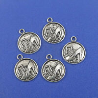 Free Ship 8 pieces tibetan silver round flower charms pendant 79x61mm L-4685