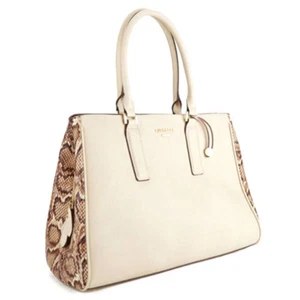 TIGERSTARS CLASSIC CREAM PYTHON OVERSIZED TOTE SATCHEL BAG - Bild 1 von 4